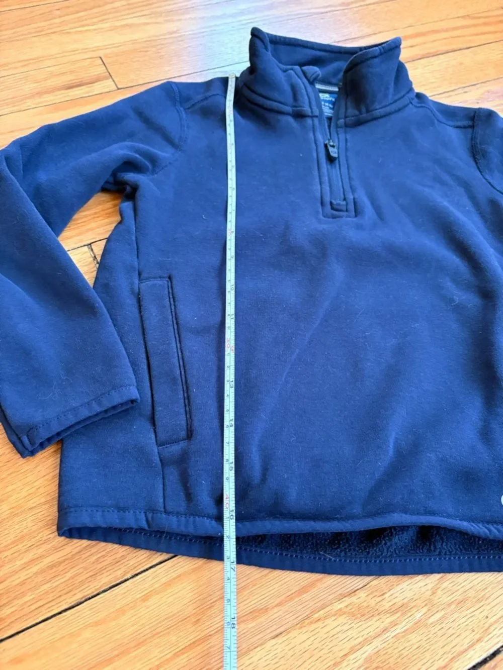 GAP Fit Kids Quarter-Zip Pullover in Navy with Logo Size XS 4-5